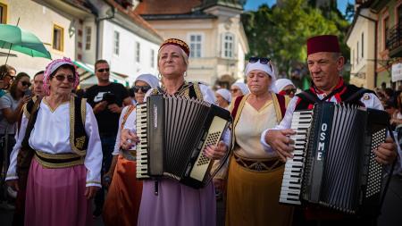 Izjemen obisk zaznamoval 50. Dneve narodnih noš in oblačilne dediščine v Kamniku (Blaž T. Muc)  (121)